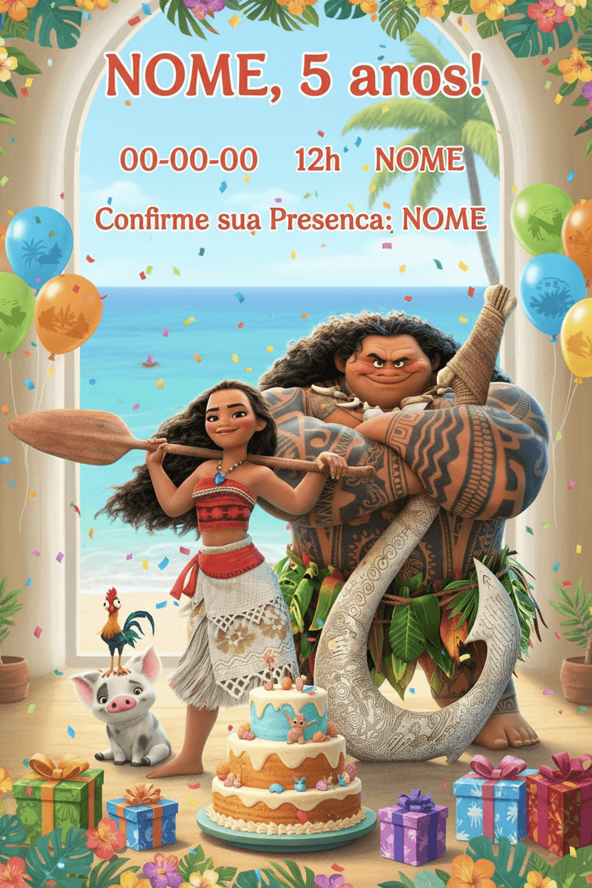Convite Digital Moana